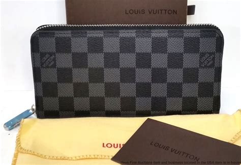 louis vuitton wallet graphite|louis vuitton black checkered wallet.